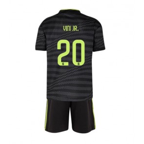 Real Madrid Vinicius Junior #20 kläder Barn 2022-23 Tredje Tröja Kortärmad (+ korta byxor)